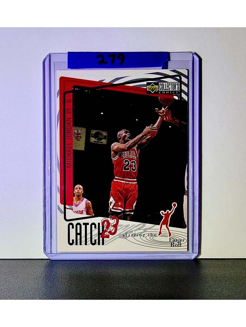 Michael Jordan 1997-98 Upper Deck Collector's Choice Catch 23 #187 Card Bulls